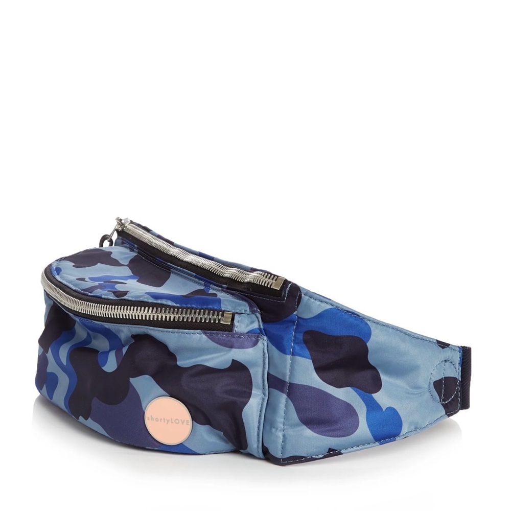 Blue Camouflage Travel Waist Bag